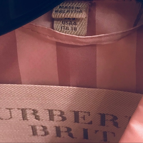 Burberry Brit Pink Trench Coat - Picture 5 of 8